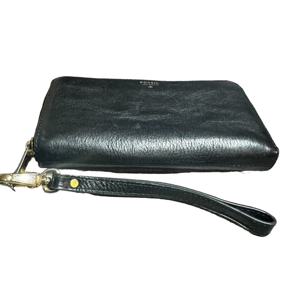 Fossil Zip Around Leather Wallet Multiple Card Sl… - image 8